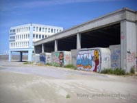 A recce of the derelict buildings of the old Boulogne Hoverport - Front of the terminal building (N Levy).